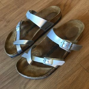 Birkenstock Mayari thong sandal in silver